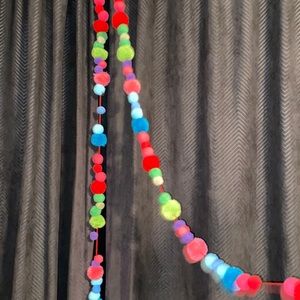 2 PomPom Garlands Approx 5ft Long Each